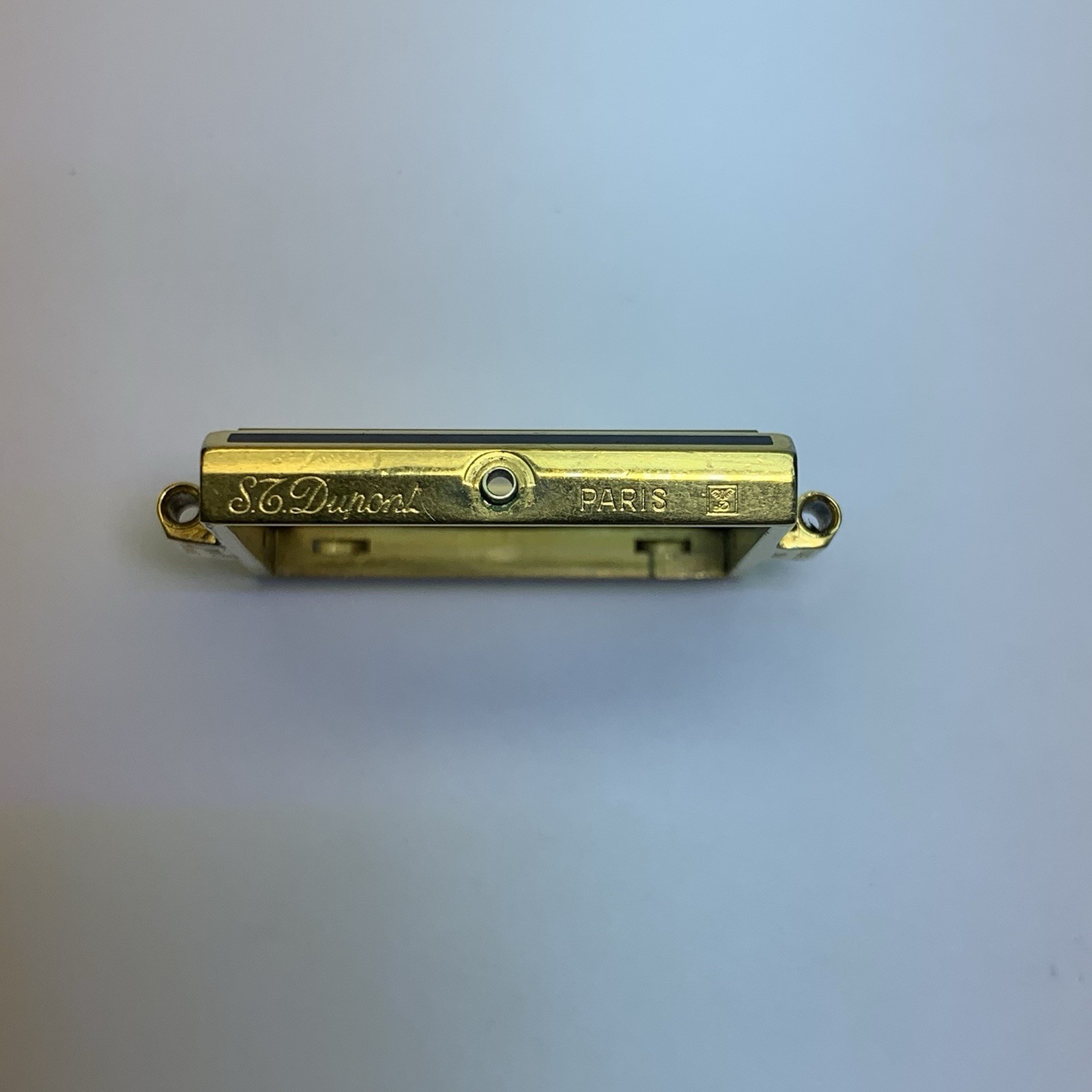 ST DUPONT Paris Gold Plated Case Lacquer De Chine 21X28mm Vintage
