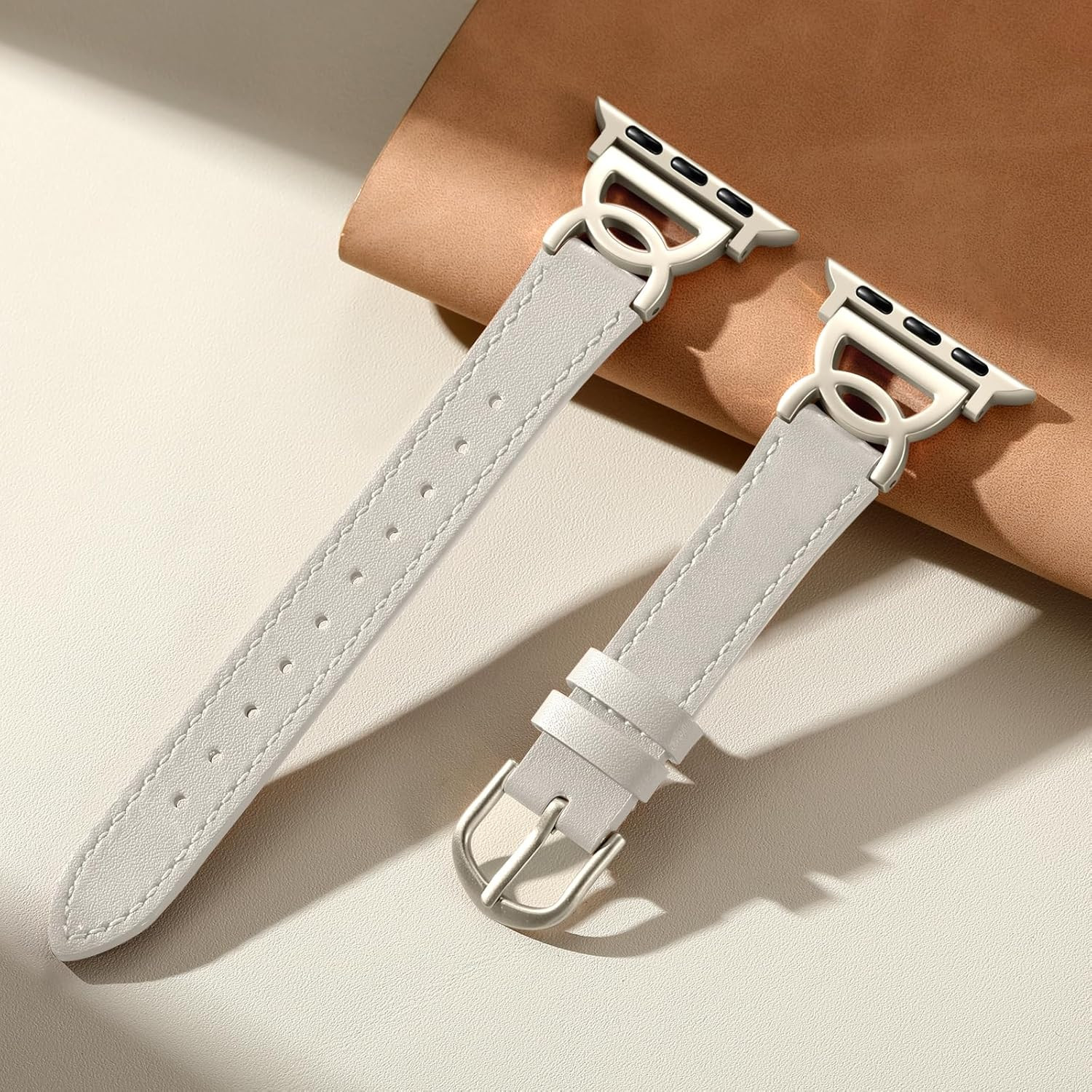 Slim Leather Band Compatible with Apple Watch Bands for Women 40Mm 38Mm 41Mm 42M