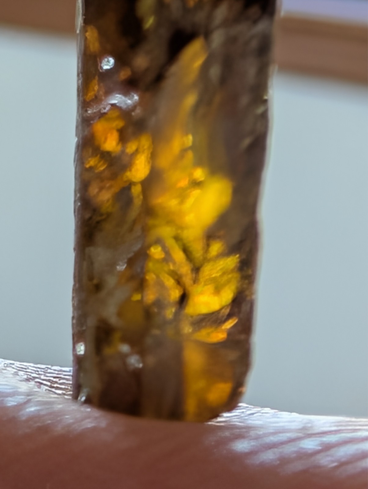 USA seller 8.02 ct Cut to IF Sphene facet rough gemstone specimen