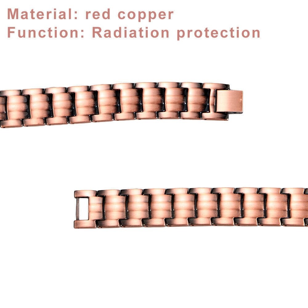1/2Pack Pure Copper Magnetic Bracelet Arthritis Pain Therapy Energy Cuff Bangle