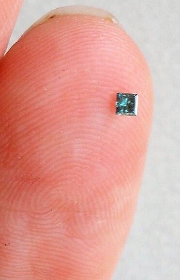 BLUE DIAMOND GEM PRINCESS CUT SHAPE GENUINE FACETED NATURAL SQAURE NICE 3mm 3×3
