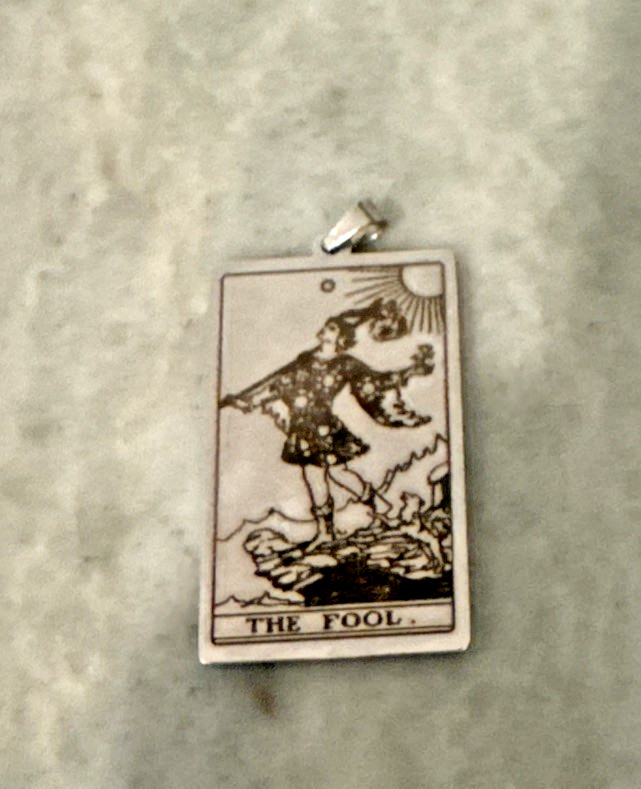 The Fool Tarot card Pendant Rider-Waite Smith deck Major Arcana Tarot Zodiac