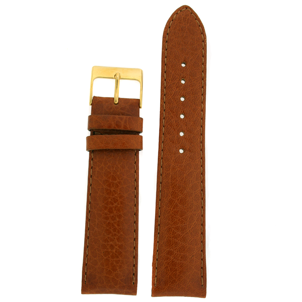 Watch Band Calfskin Leather Honey Brown Lightly Padded Comfort 10mm – 24mm