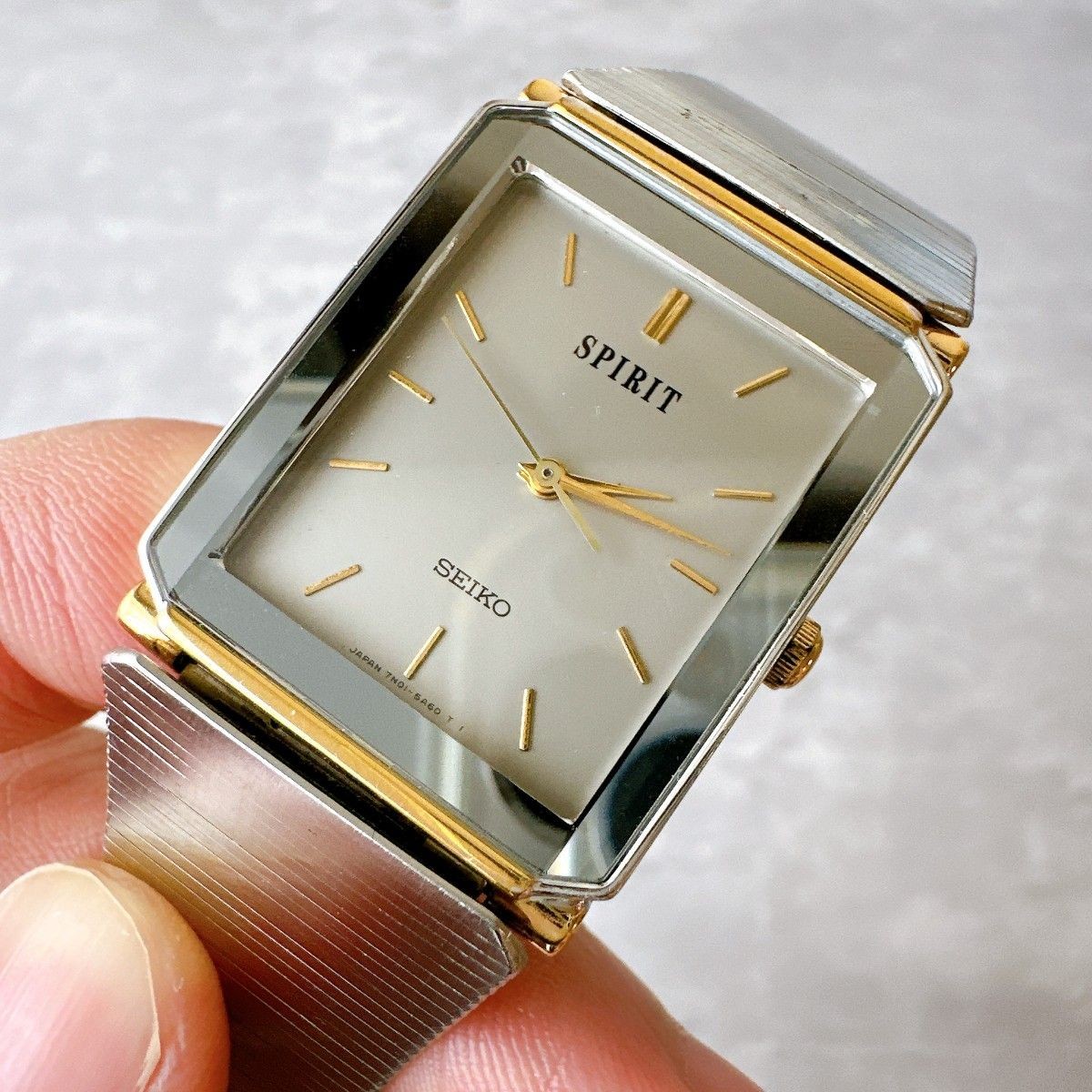 SEIKO Spirit Men’s Watch Square Tank Vintage