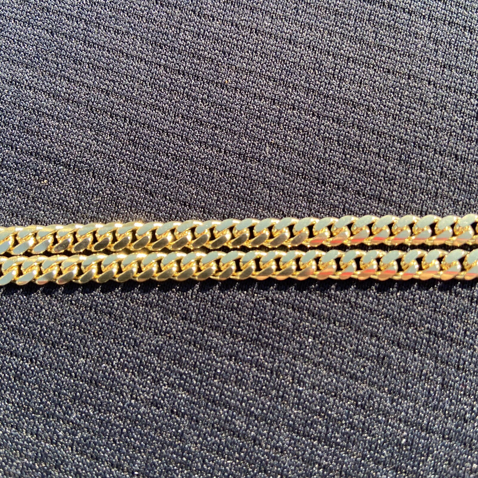 Gold Chain 14k Gold Vermeil Miami Cuban 24in 4mm .925 Italy
