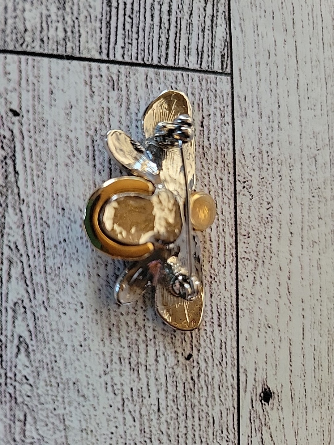 Bumble Bee Metal Pin Brooch Contemporary LC Liz Claiborne Fashion Jewelry Craft
