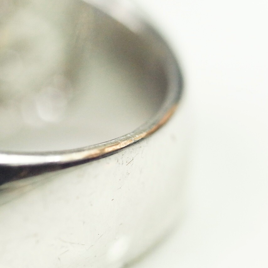 Silver Tone Clear CZ Statement Ring Size 7 Right Hand Ring