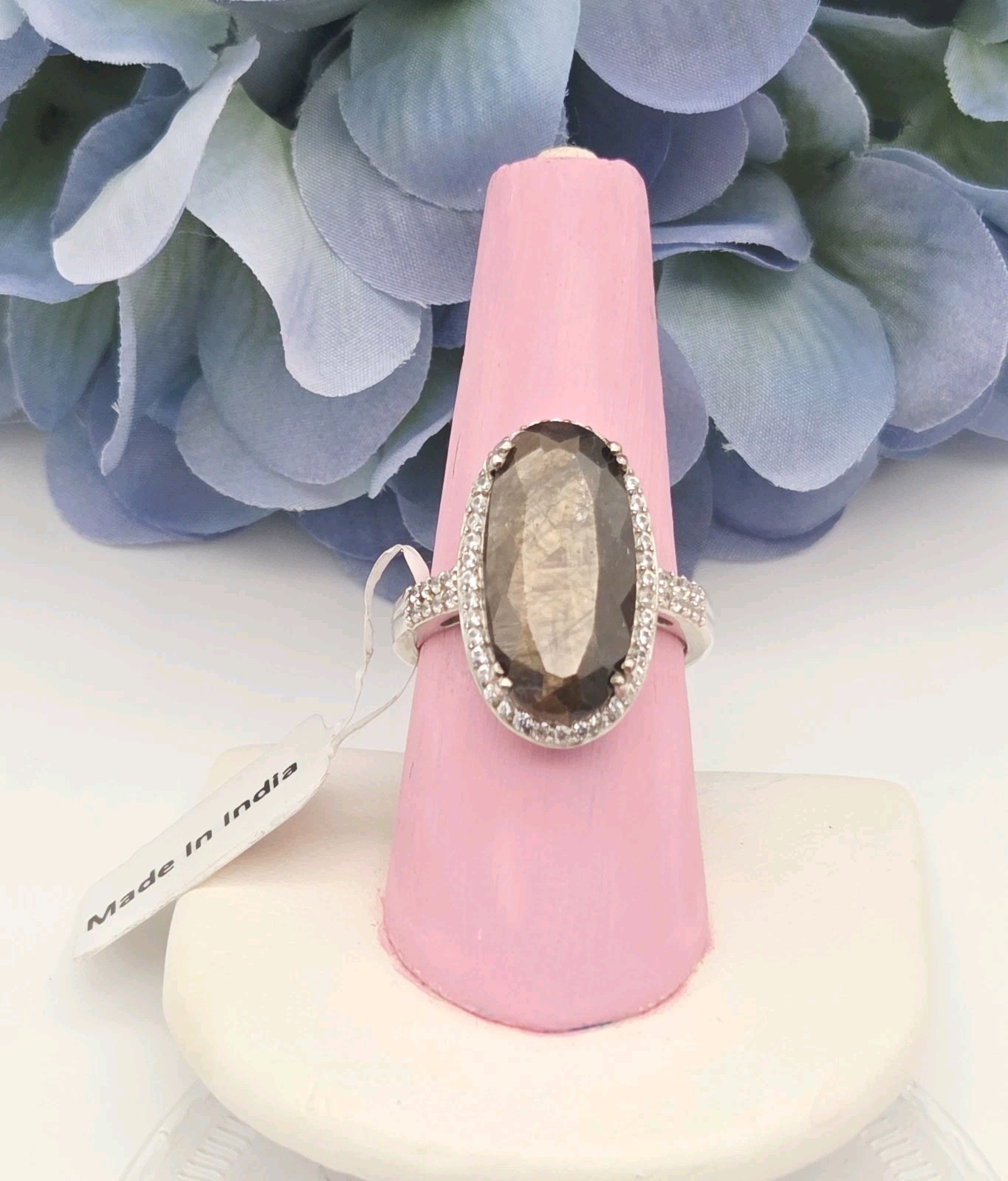 Chuck Clemency GEM TREASURES Sable Sapphire Ring LARGE Designer Evine ShopHQ 925