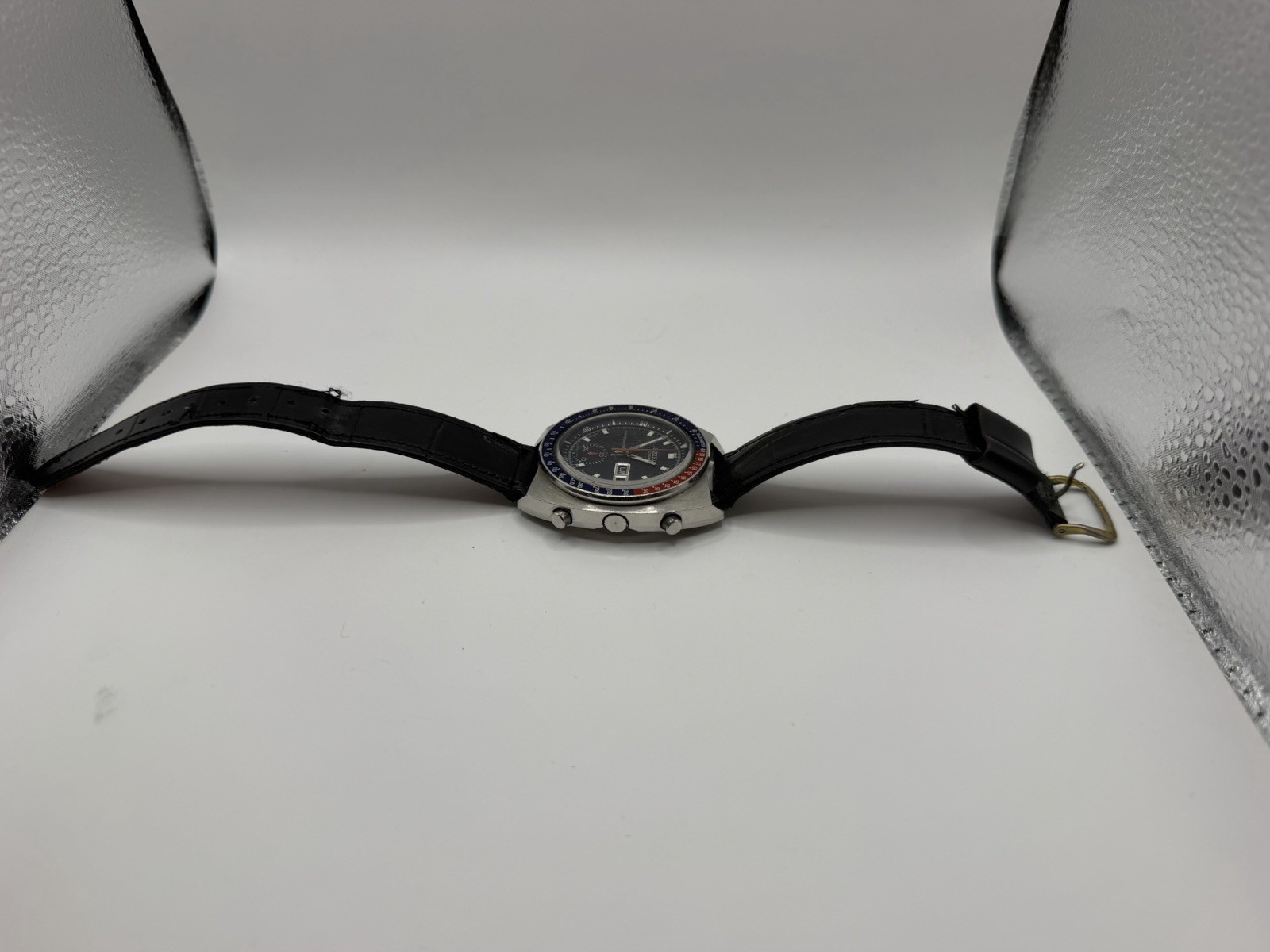 1972 Seiko 6139-6005 “Pepsi” Automatic Chronograph Vintage Watch Day Date Runs