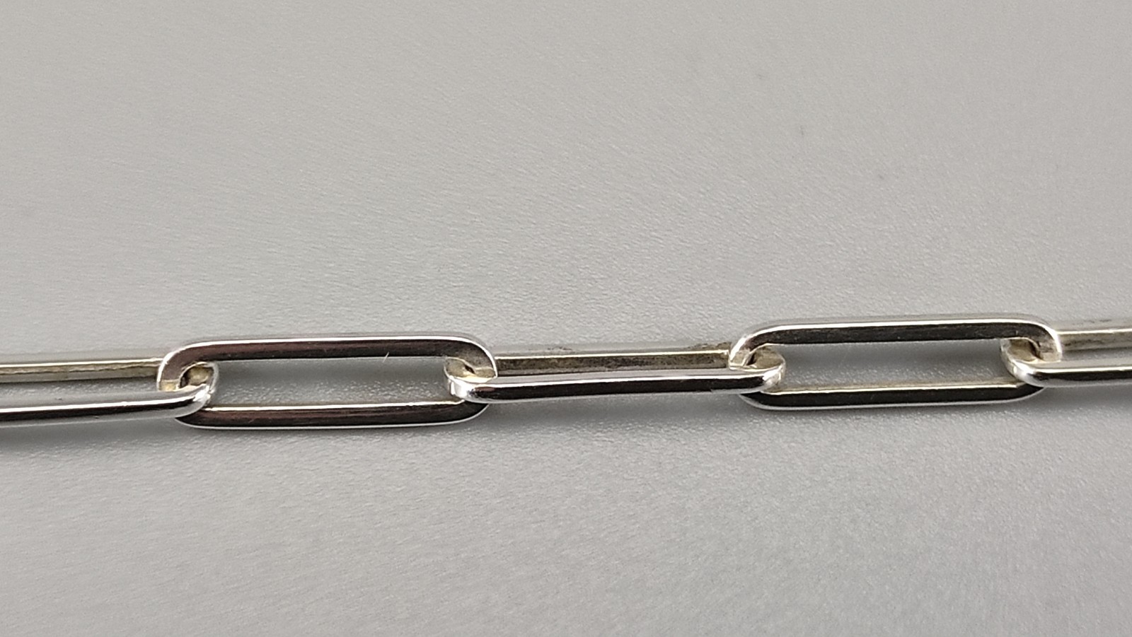 Gucci Sterling Silver 925 Chain Link Bracelet 18.5cm 4mm Light Weight 5.3g