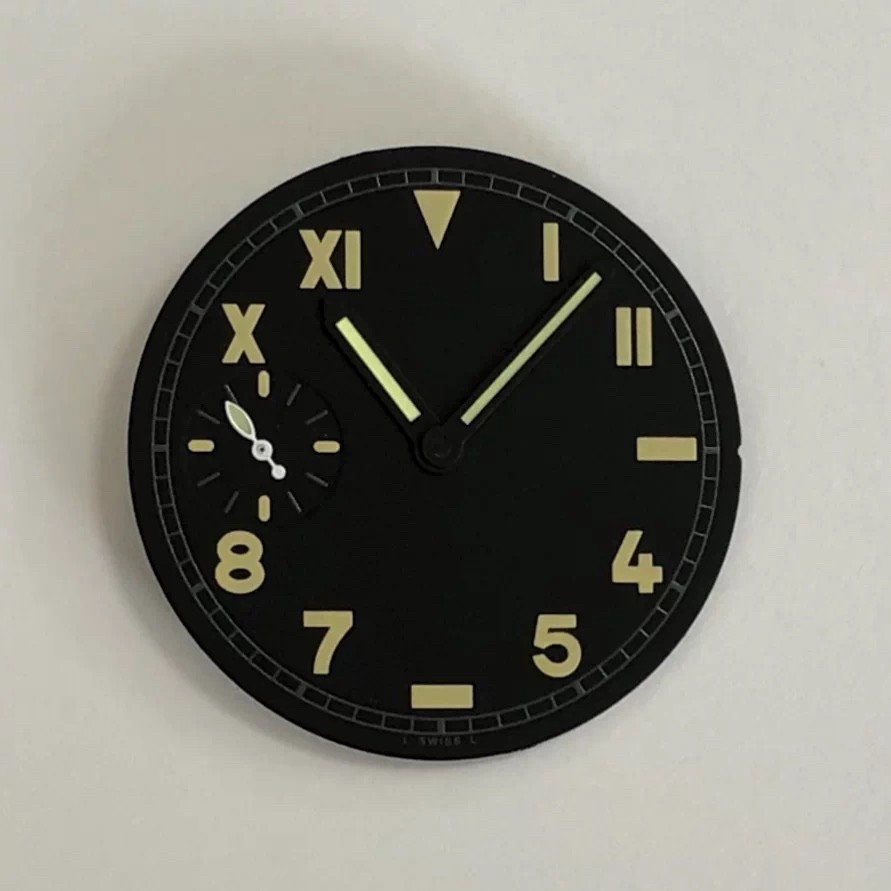 36mm Multi Colors Pilot Watch Dial + Hands Set for ETA 6497 ST3600 Movement