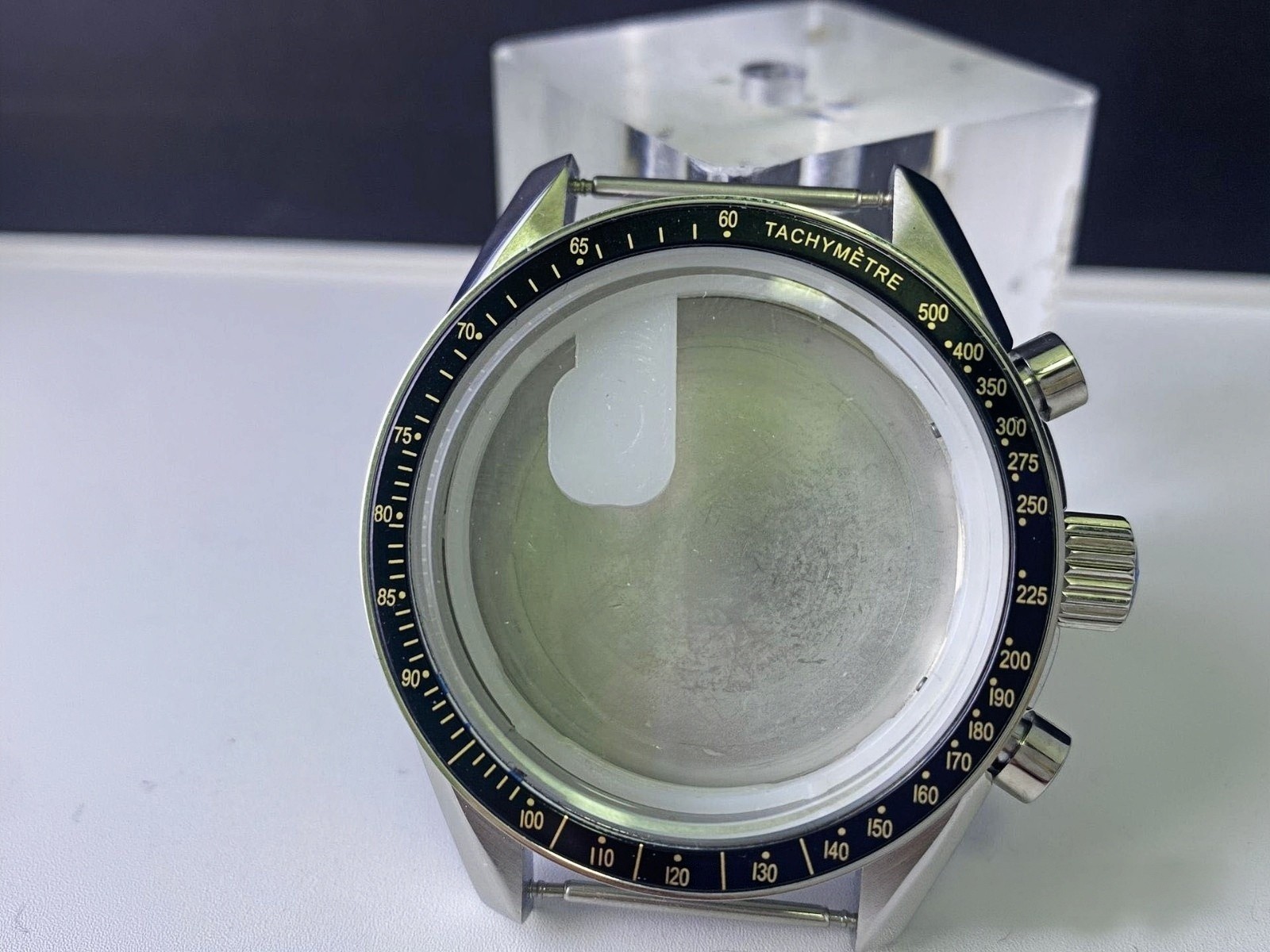 41mm Octagonal Steel Case For VK63 Chronograph Quartz Movement