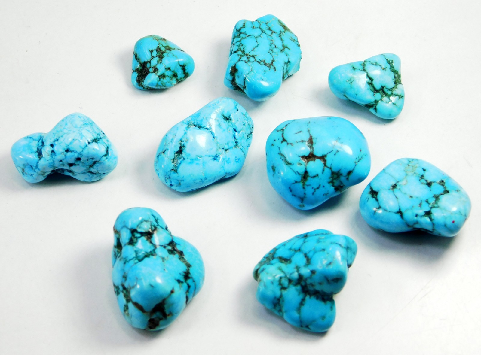 Natural 249 Ct Certified Blue Turquoise Tumble Rough Loose Gemstone Pair