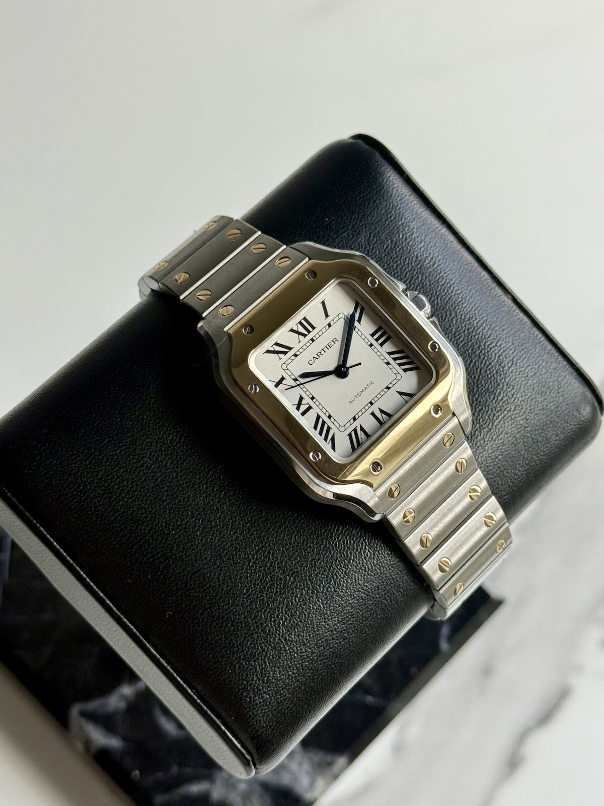 Cartier Santos Two Tone W2SA0007 Steel & Gold Automatic Fullset Original Receipt