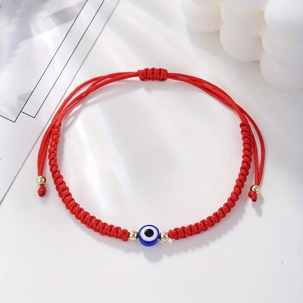 Adjustable Evil Eye Hand-Woven Bracelet European and American Personalized