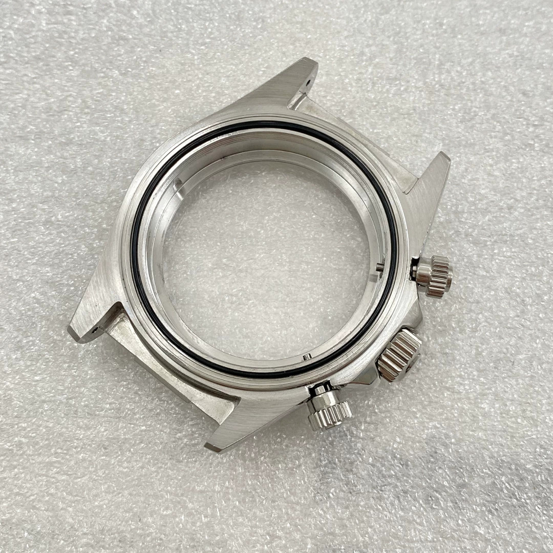40mm Stainless Watch Case Sapphire for VK63 Movement 29.5mm Dial Watch Parts