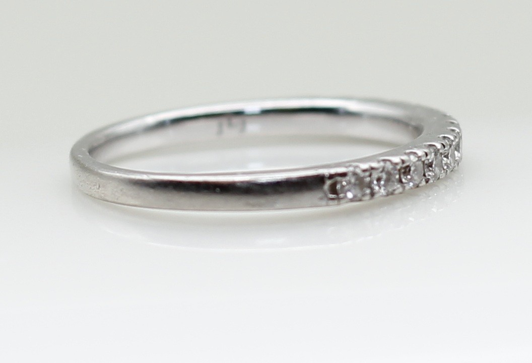 Platinum 1.80 ctw Princess Natural Diamond VS1-H Wedding Ring Set 8.8 Grams