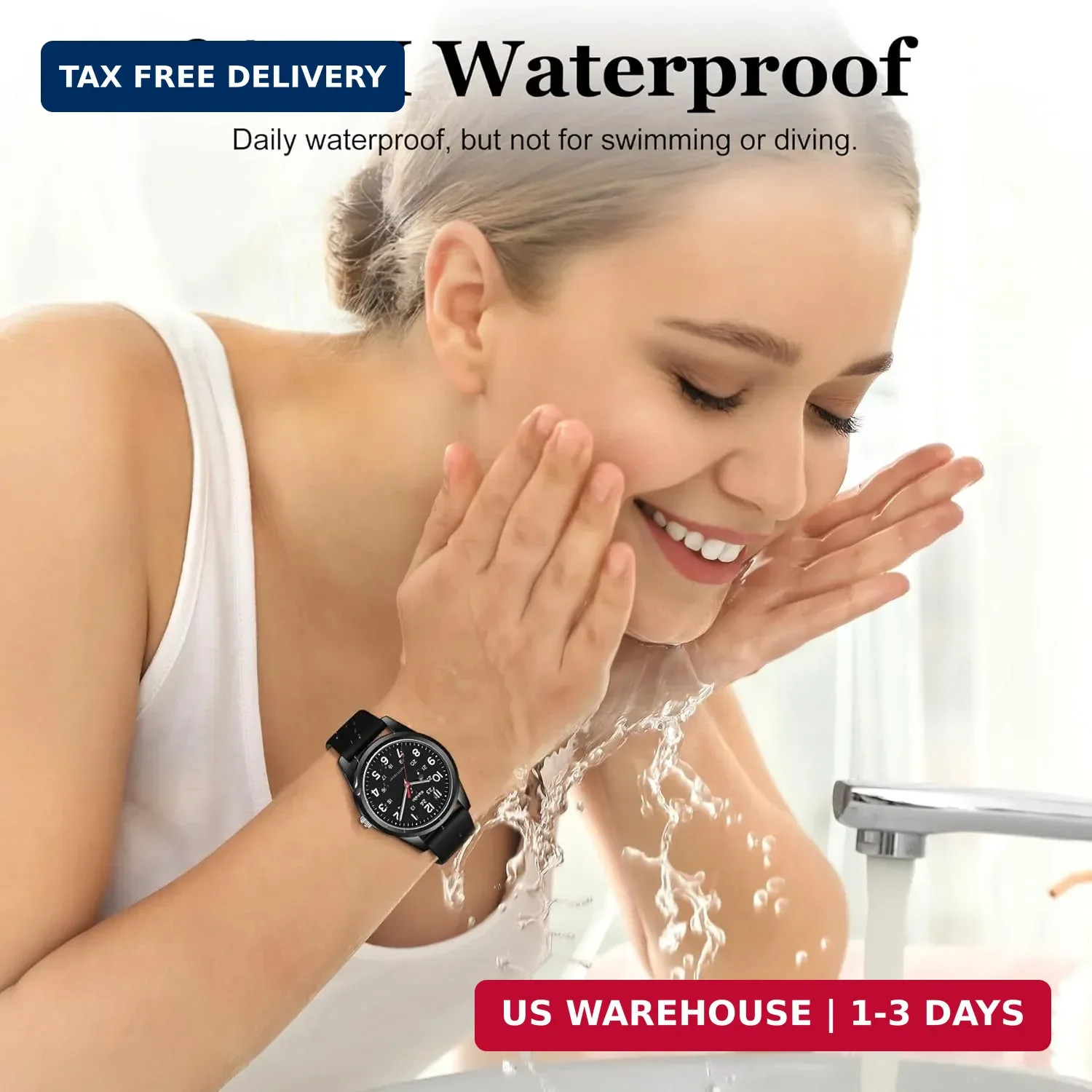 Watches for Mens Womens Unisex Easy to Read Analog Quartz Wristwatch Silicone St