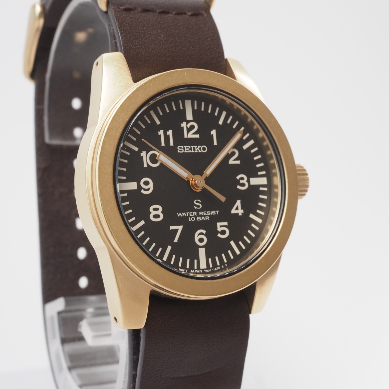 SEIKO SUS NANO Universe Limited Edition SCXP174/7N01-0KS0 Quartz Gold Box