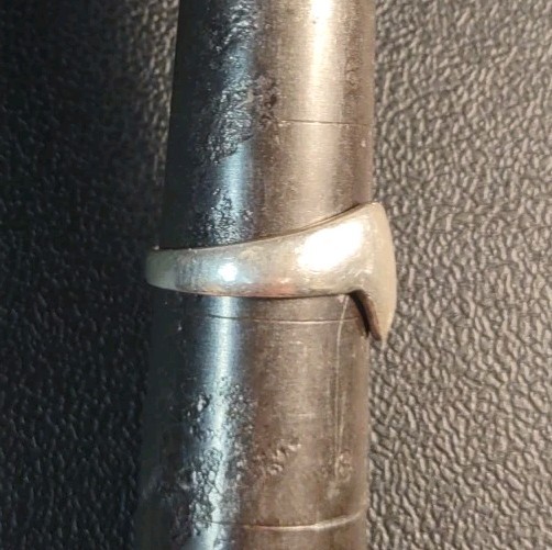 3.2 Grams Sz 7 Abstract Gothic Punk Sterling Silver 925 Ring
