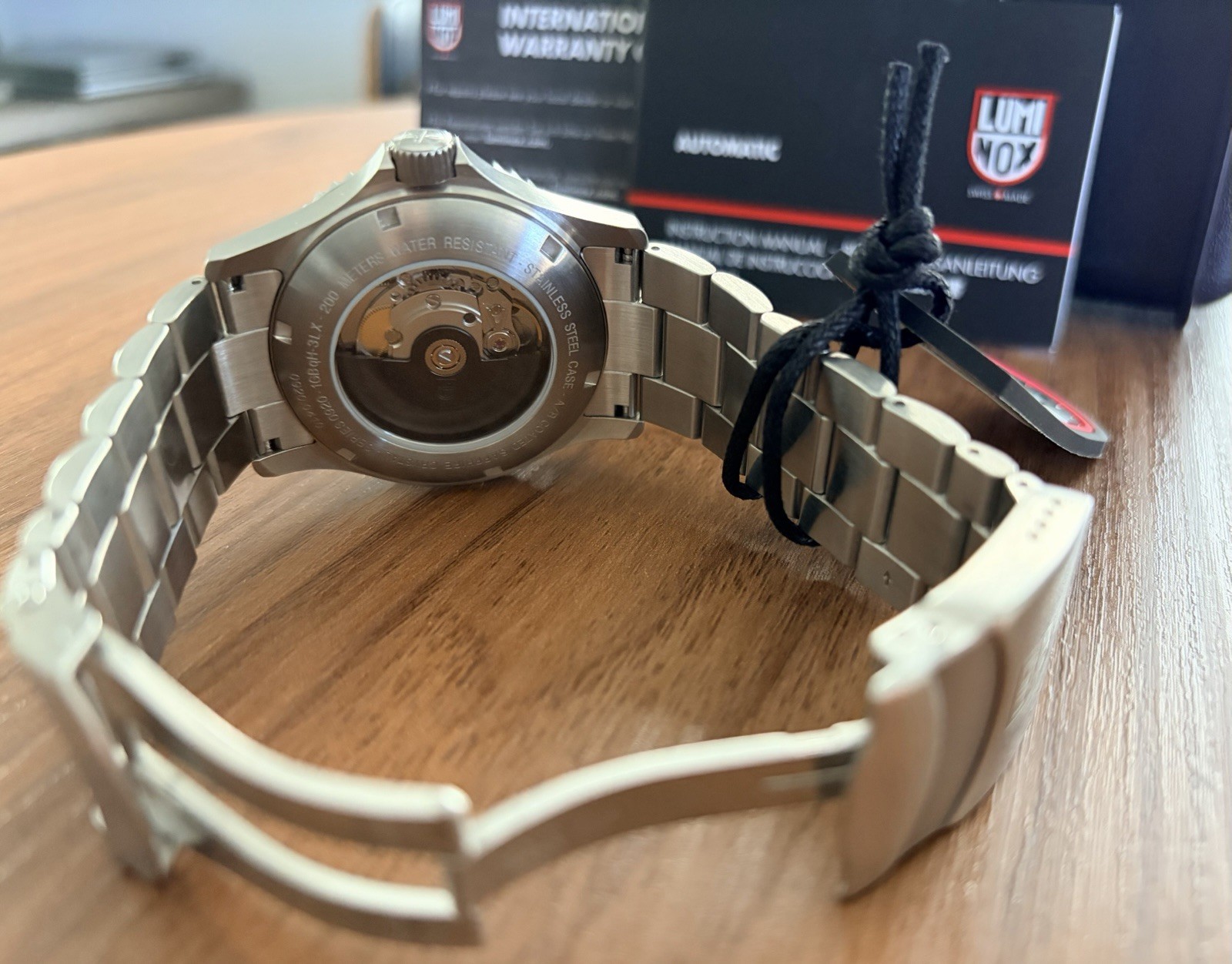 Luminox Diver Automatic Blue Dial/Bezel Steel Bracelet Day/Date XS.0924