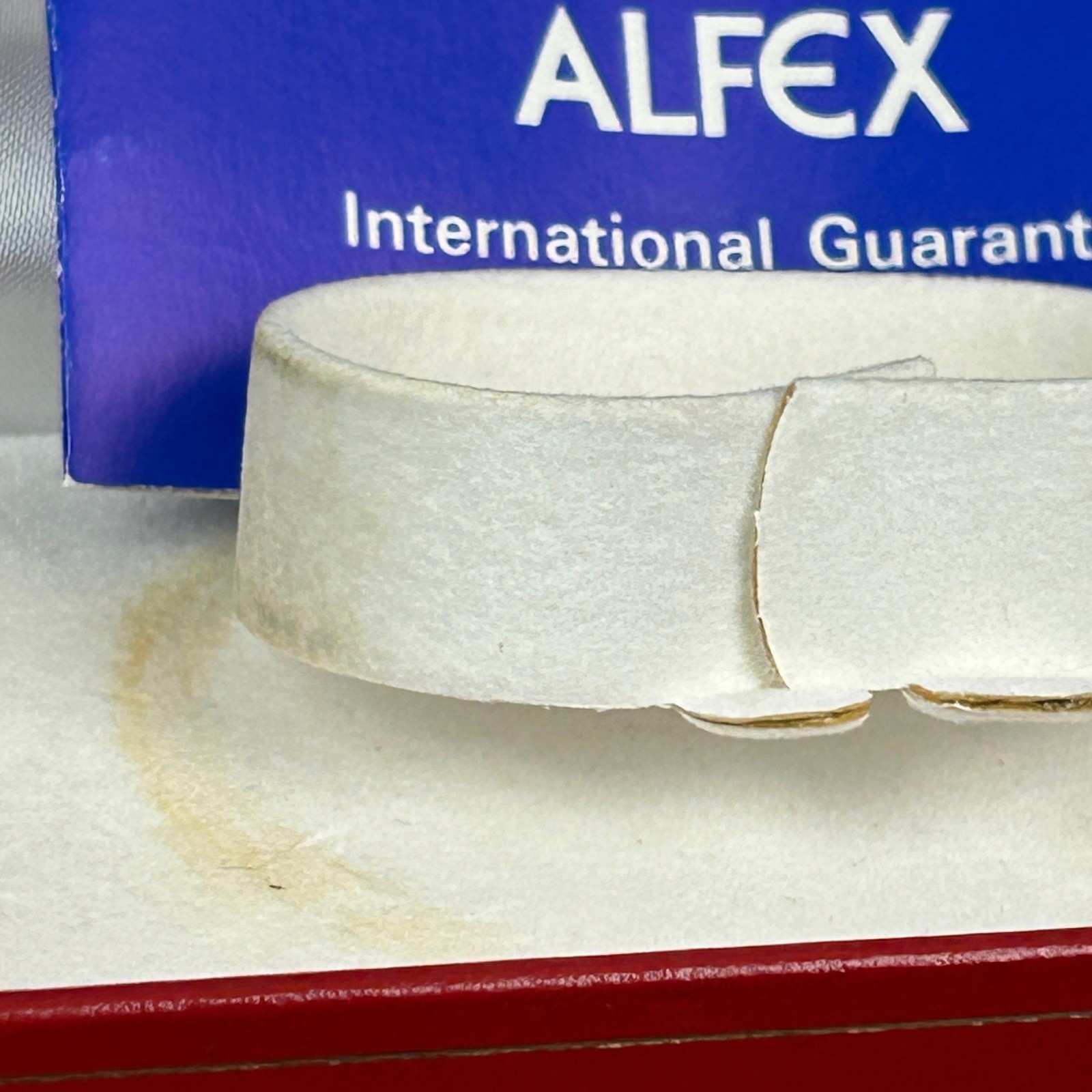 Alfex of Switzerland Vintage 18KT Gold Electroplated Cuff Watch Cuban Link P/R