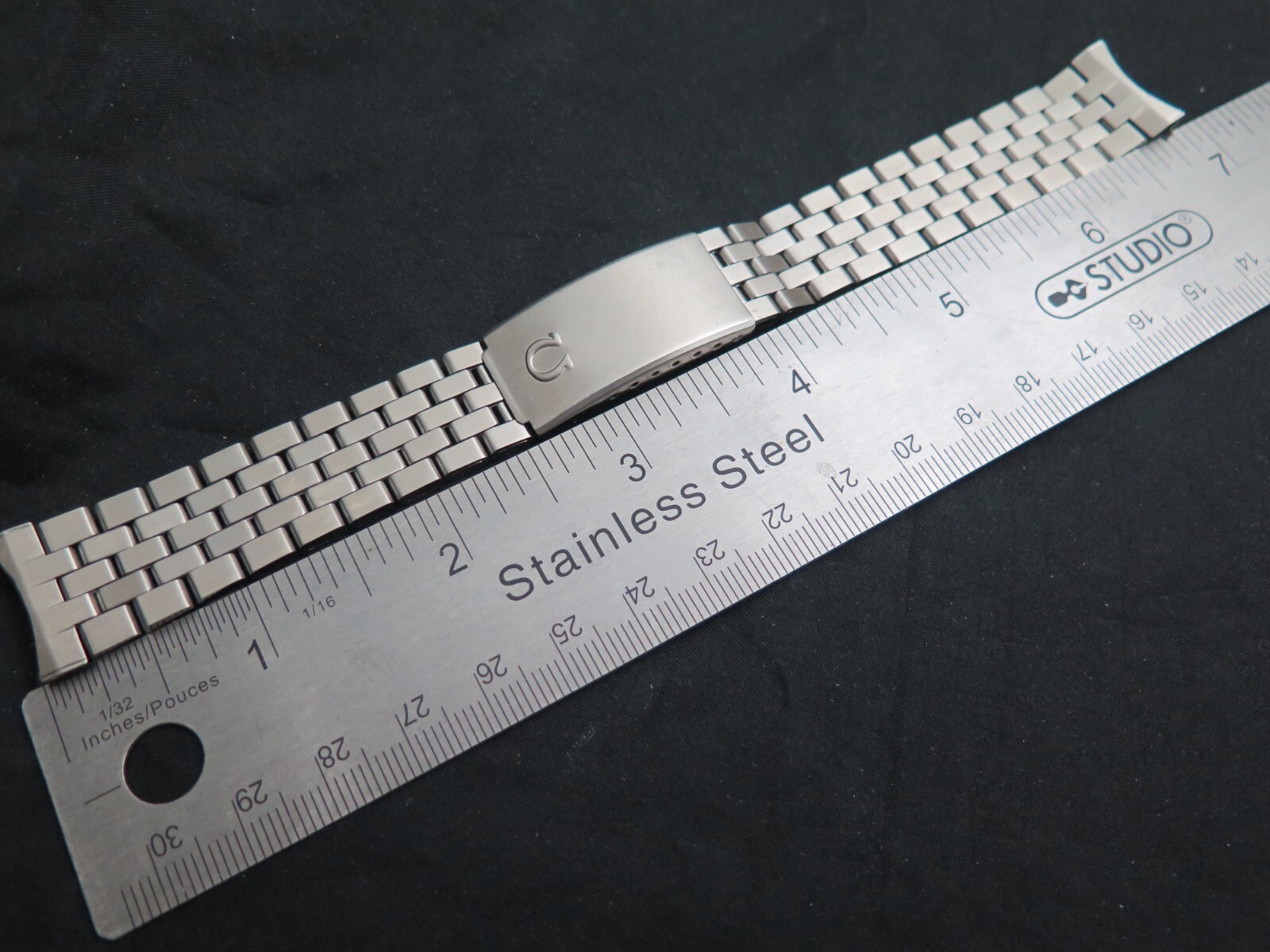 Vintage 19mm STL Stelux Flat Brick Quality Watch Bracelet 1040 NOS 1960s