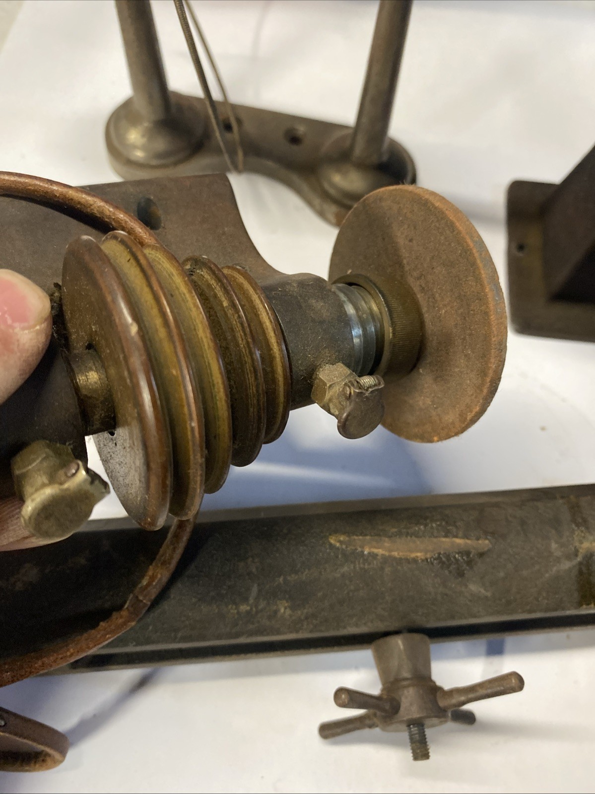 Derbyshire Watchmaker Lathe, Working Motor . Parts As Is Watchmakers Estate