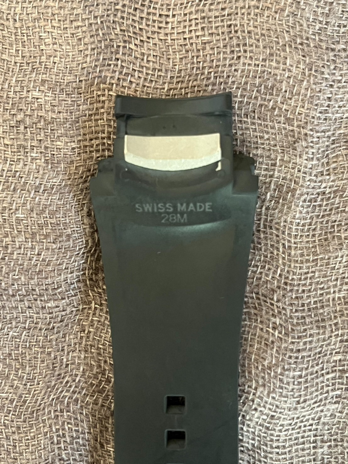Authentic Richard Mille Black Rubber Strap For RM028 28M