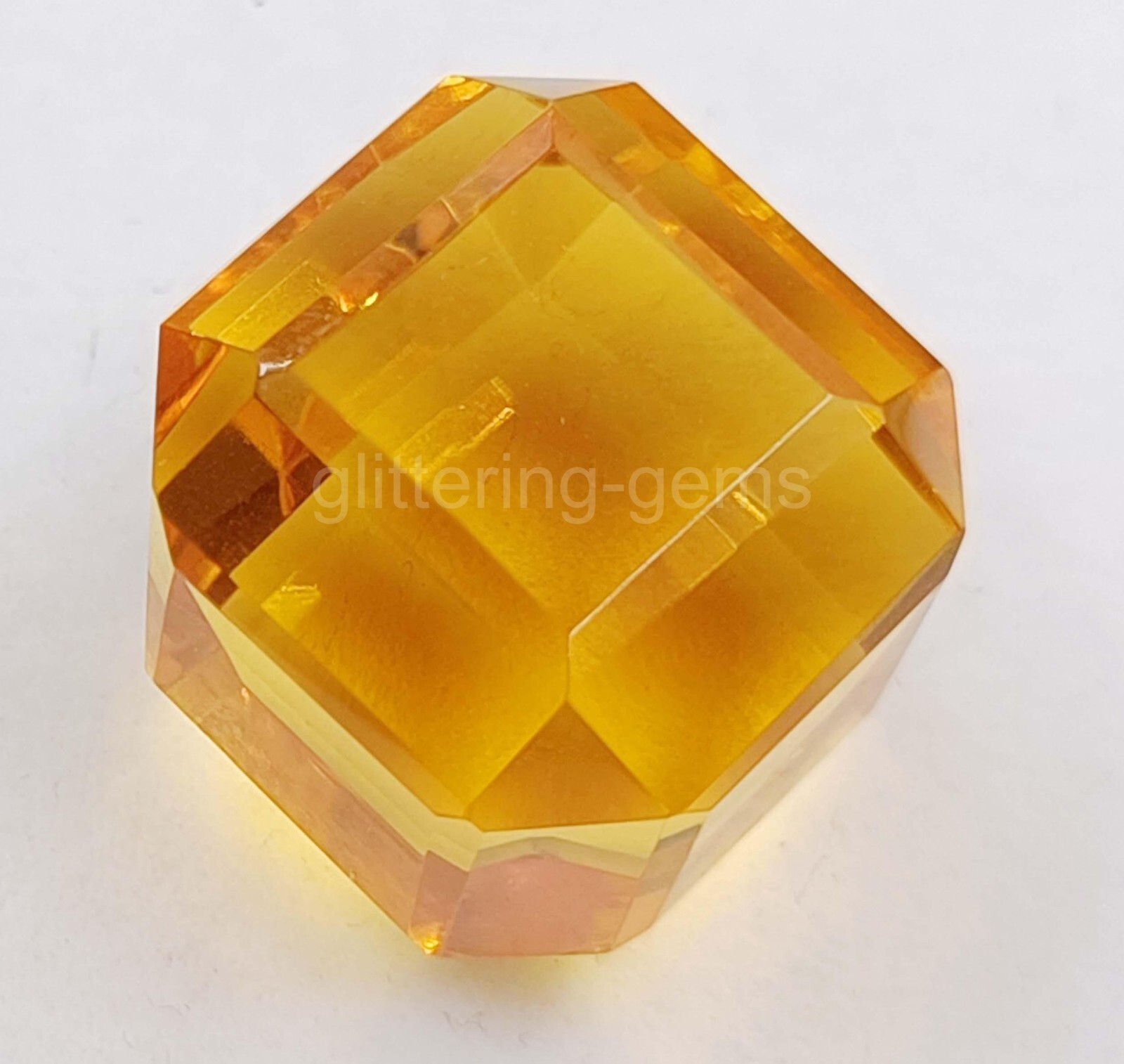 58.85 Ct Cube Shape Natural Yellow Sapphire IGL Certified Loose Gemstone 5AIS