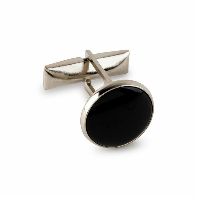 New Black Silver Tuxedo Shirt 2 Cuff links 6 Studs Set 1 year guarantee Wedding