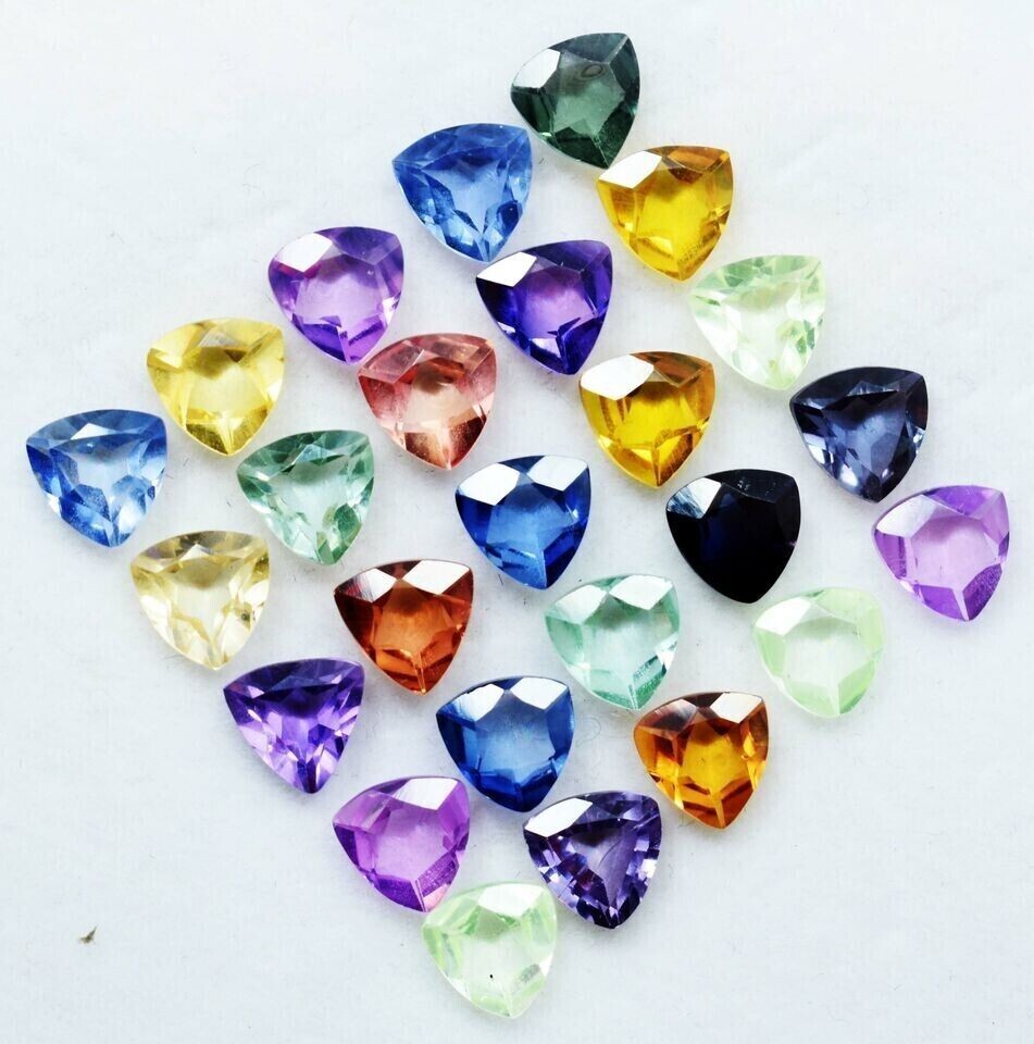 Certified 6 mm Natural Mix Color Sapphire 20 Pcs Lot Round Cut Loose Gemstone