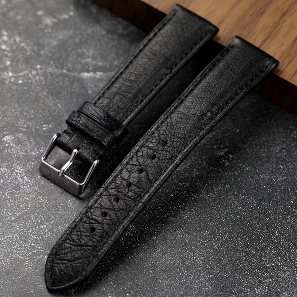 Luxury Handmade Genuine Ostrich Leather Watch Band Strap 18mm-24mm Optional