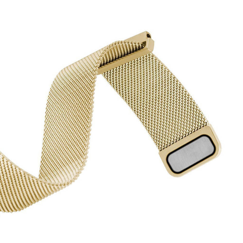 Gold Tone Magnetic Clasp Stainless Steel Mesh Milanese Watch Band Strap #5043