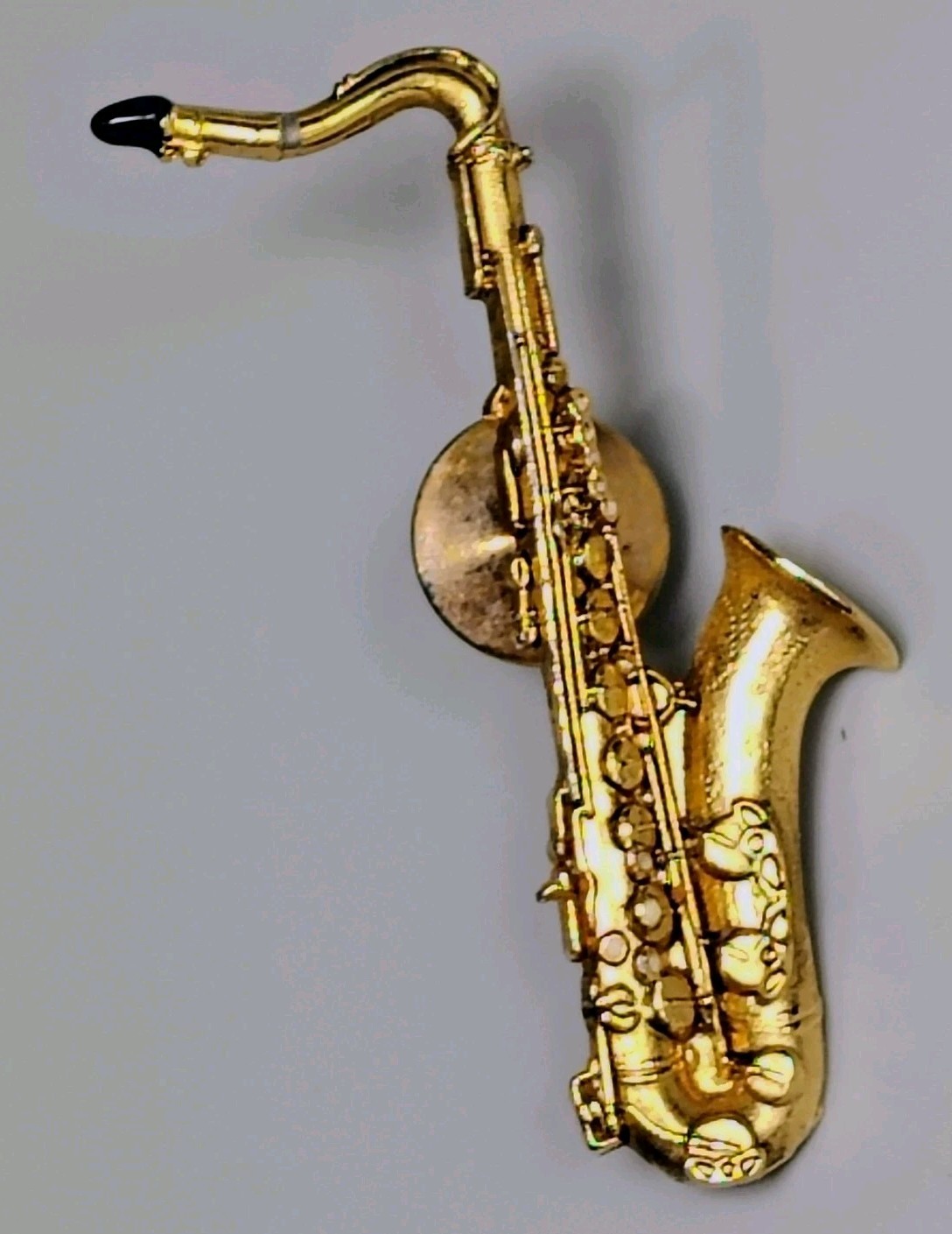 Future Primitive USA Gold Tone Saxaphone Tie Tack Pin 1.75″ Music