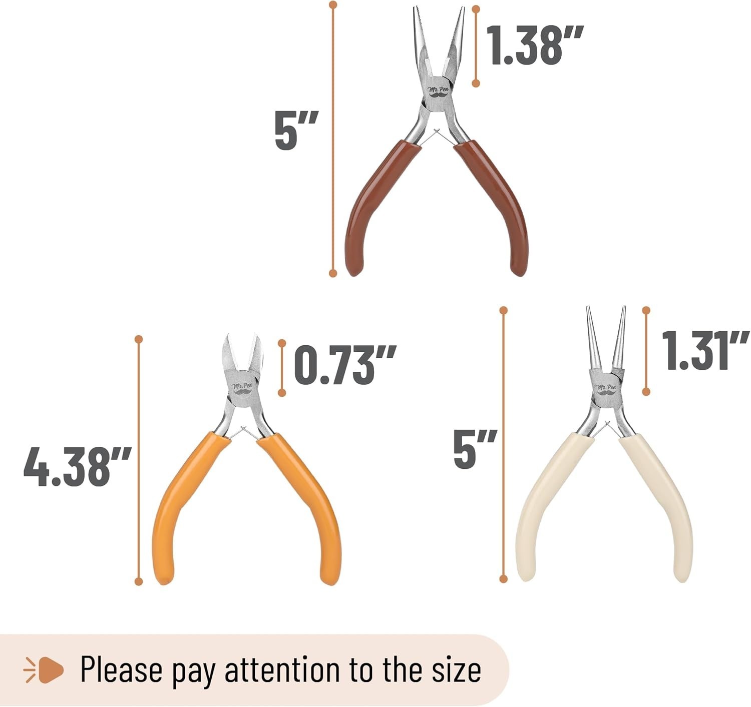 Mini Jewelry Making Pliers Set – Ergonomic, 3-Piece Autumn Essential Tools