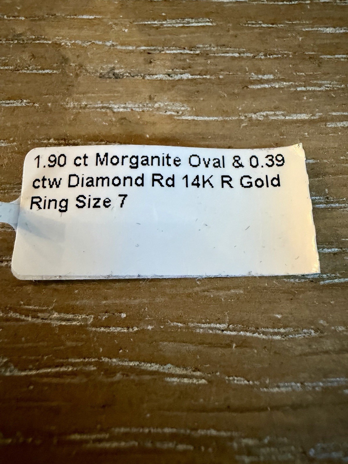 Brand New 1.90 Ct Morganite Ring In Rose Gold With .39ct Of Diamonds