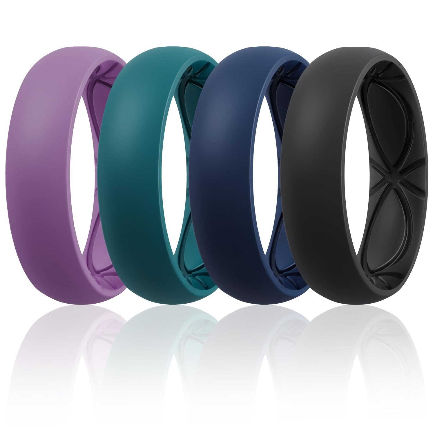 Egnaro 4/5/8 Variety Multipack Ergonomic Breathable Bridal Rings Sets, 6mm Wi…