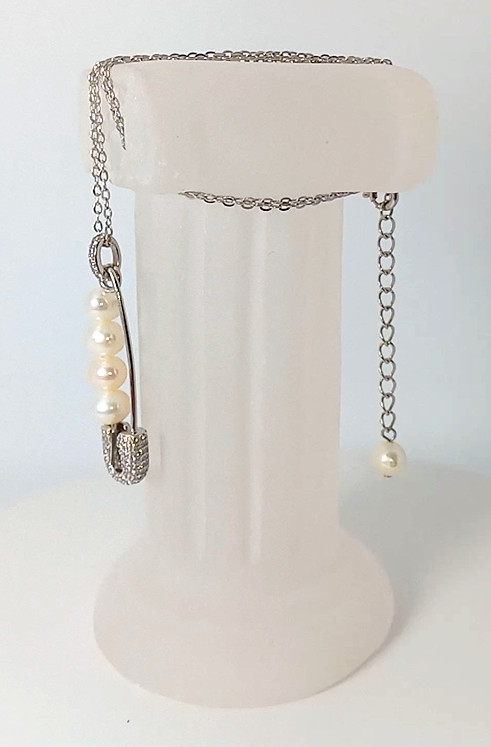 🔥🔥🔥Exclusive 23.30ct Freshwater Pearl Pendant Necklace in Silver & Gold