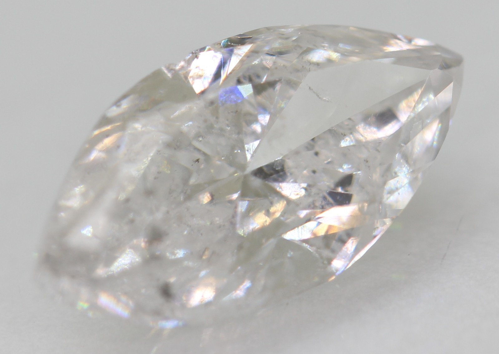 Certified 1.55 Carat E Color SI2 Marquise Natural Loose Diamond 10.57×5.39mm