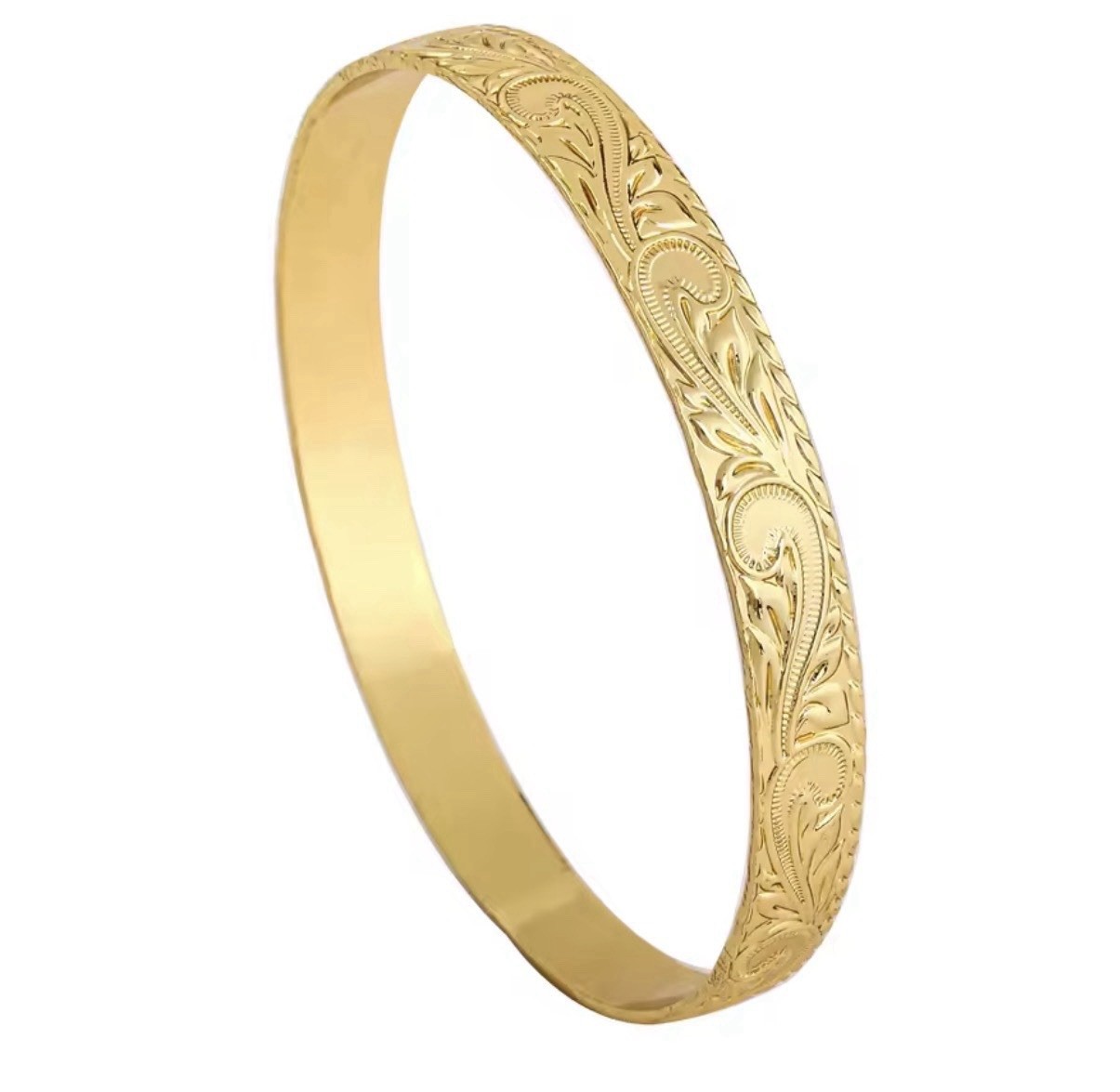 Gold Filled Woman Bangle Jewelry pick Size 7.5 – 8 In Cm 5 Wide