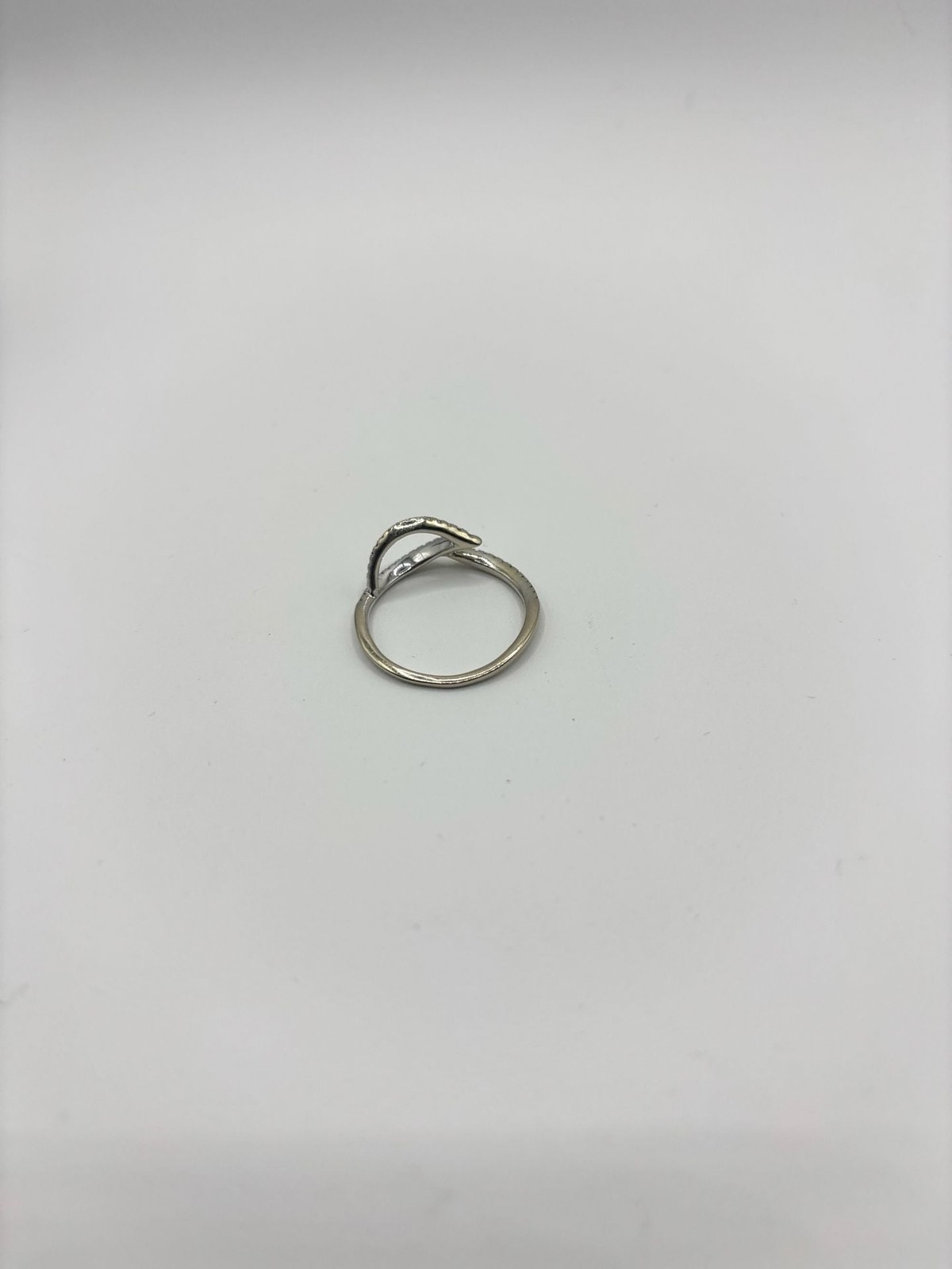 Gabriel & Co. 14k White Gold Leaf Diamond Bypass Ring