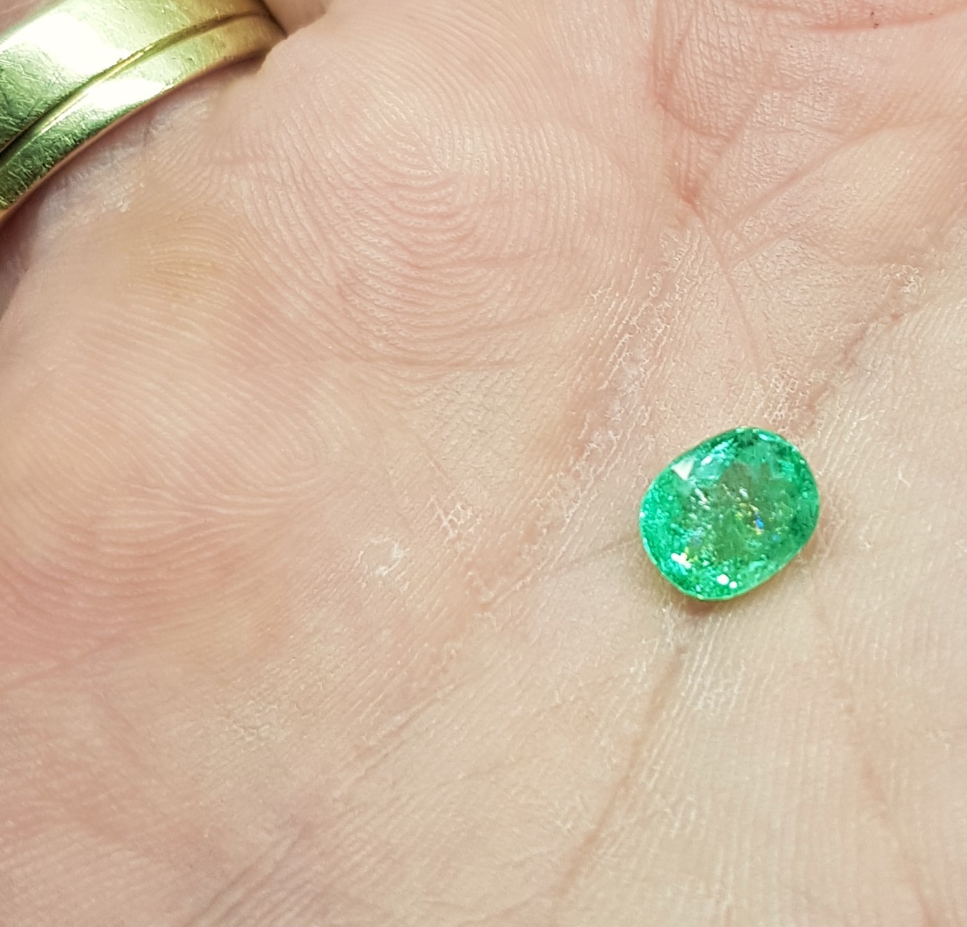 cert. COPPER PARAIBA TOURMALINE 2,09ct NEON GREEN BLUE