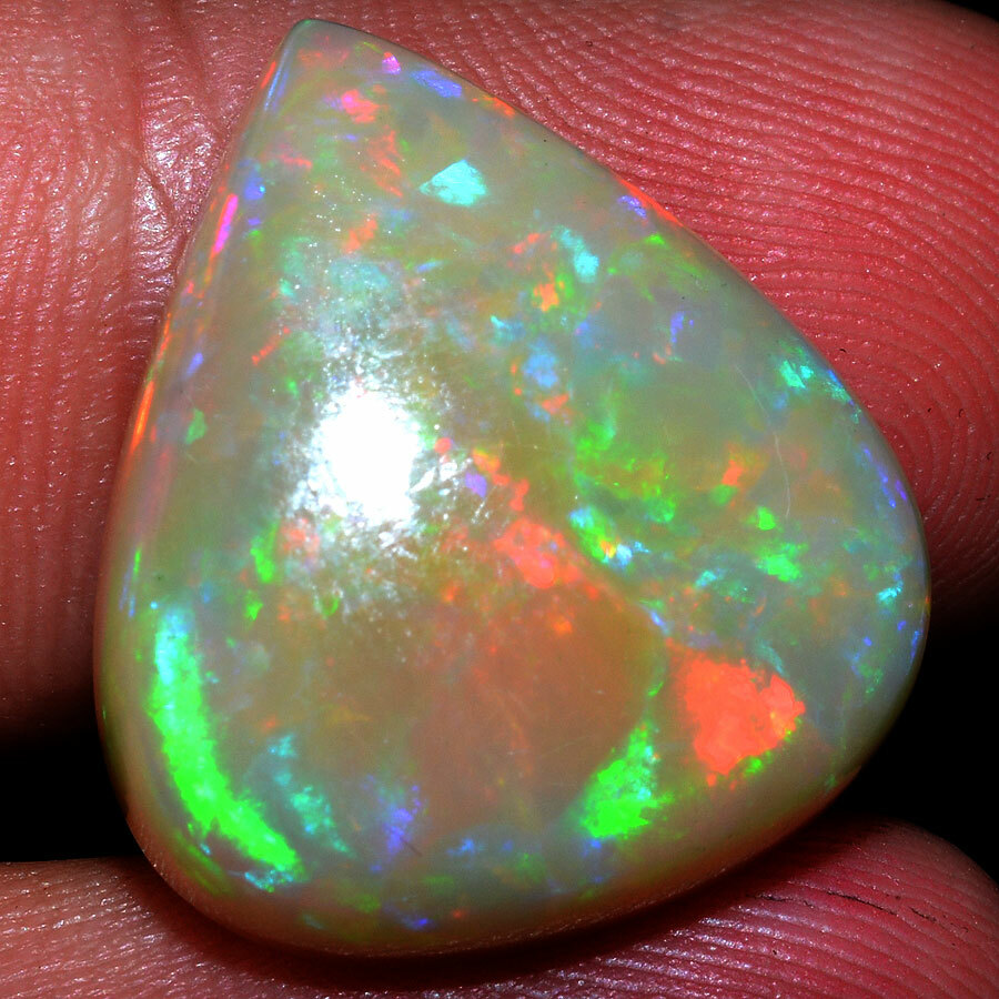 12.39 Cts Natural Ethiopian Opal Play of Colors GTL Certified AAA+ Quality Gem