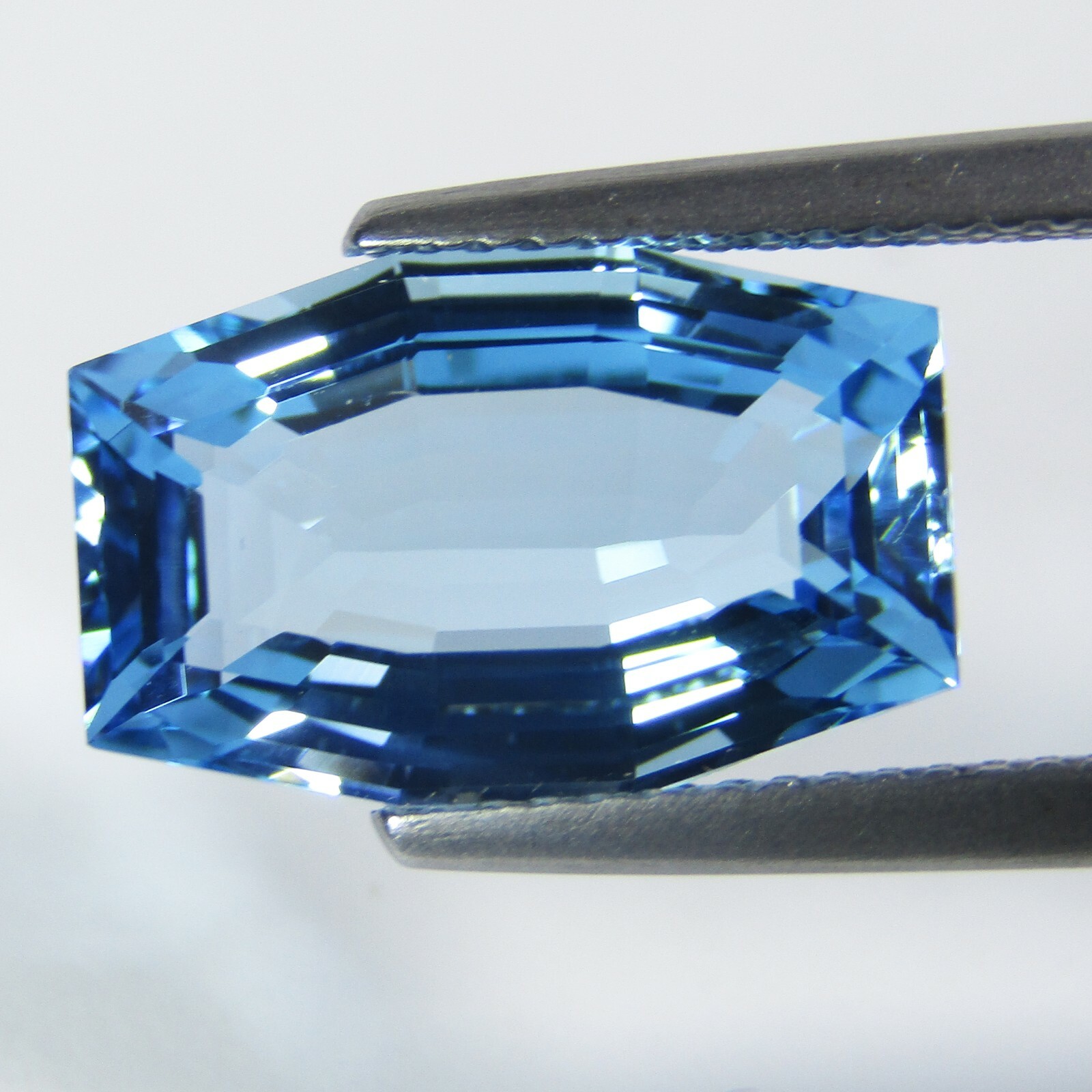 7.16Cts Wonderful Natural Baby Blue Topaz Cushion Custom Cut Loose Gemstone VDO