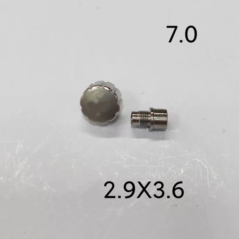 6.5mm 7.5mm Watch Crown Replace for Omega Seamaster 600 Watch Part Silver