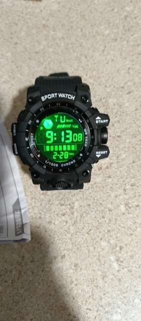 🔥 Men’s Outdoor Sport Watch ⌚ Waterproof LED Analog-Digital | Big Dial Gift 🎁.