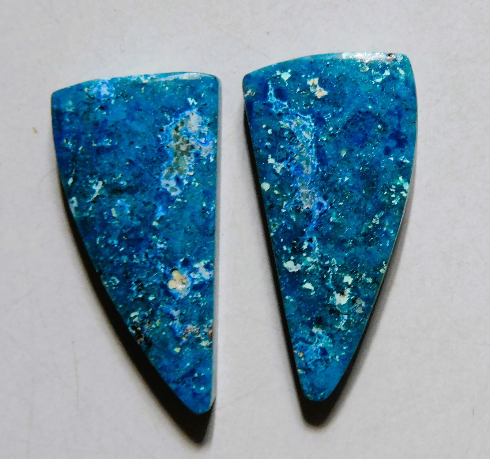 20.45 Cts Natural Shattuckite Cabochon Match Pair Gemstone 25X12.3MM