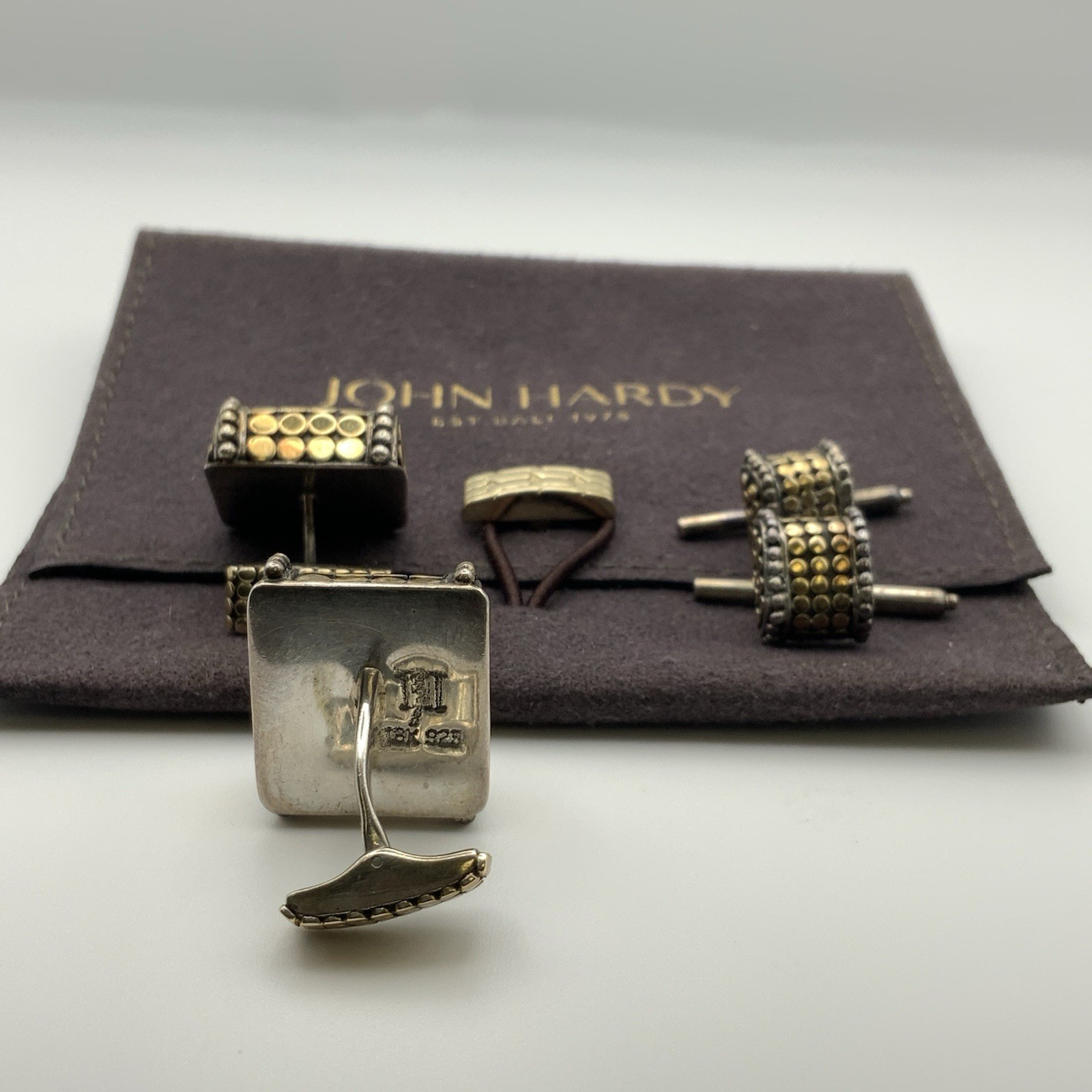 John Hardy 18K Gold & Sterling Silver 6-Piece Tuxedo Set
