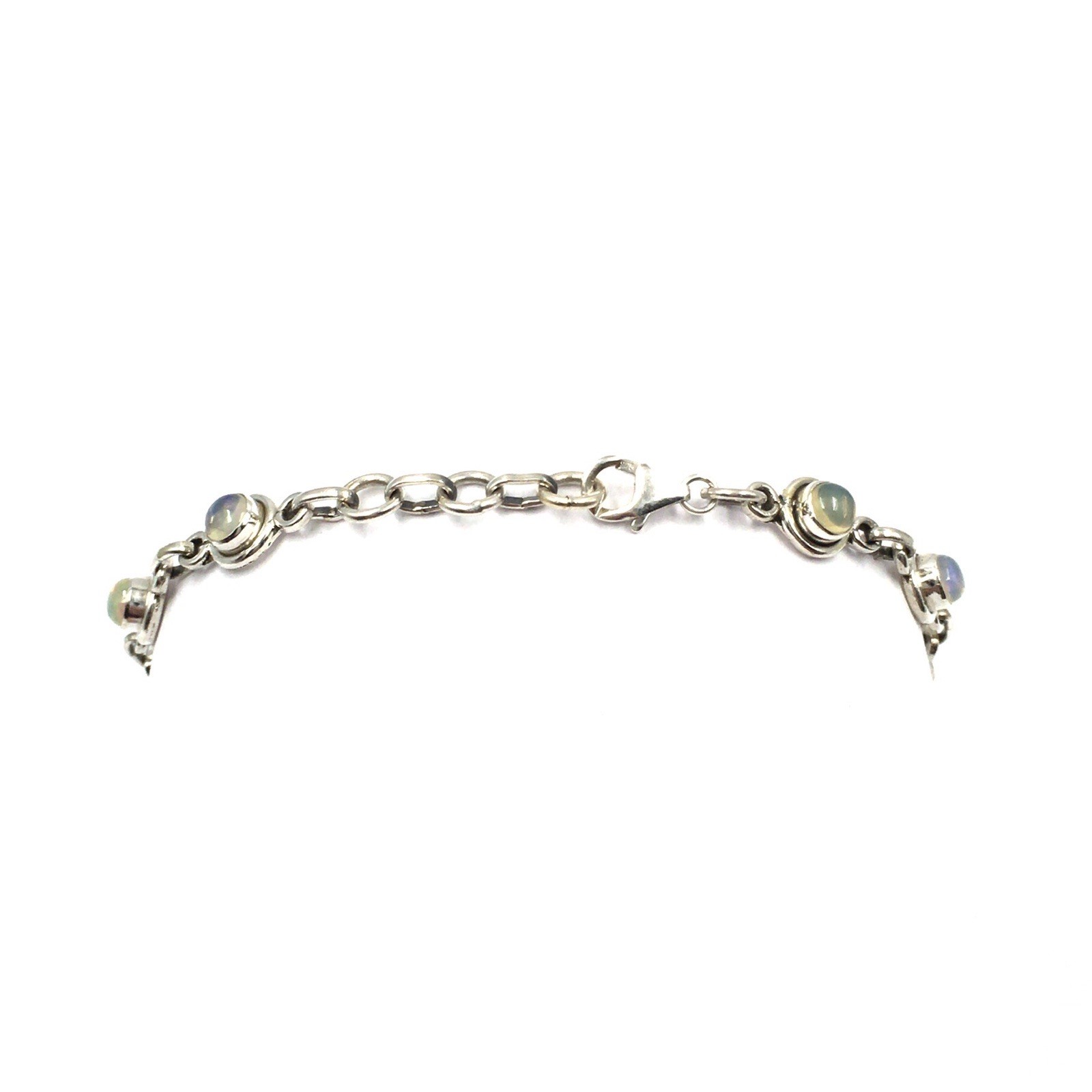 19-21.5cm Bracelet 925 Sterling Silver Opal Tennis Bracelet 4.9c Jewelry Multicolor